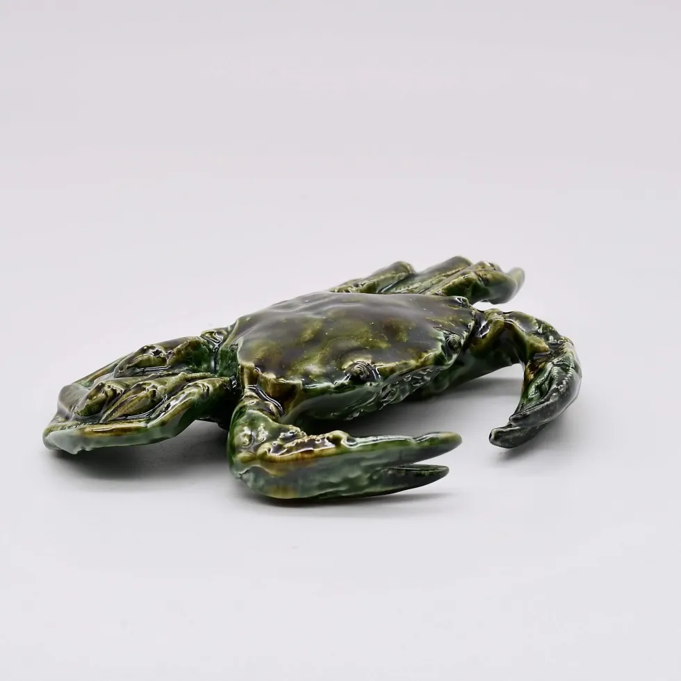 Crabe en céramique - Vert