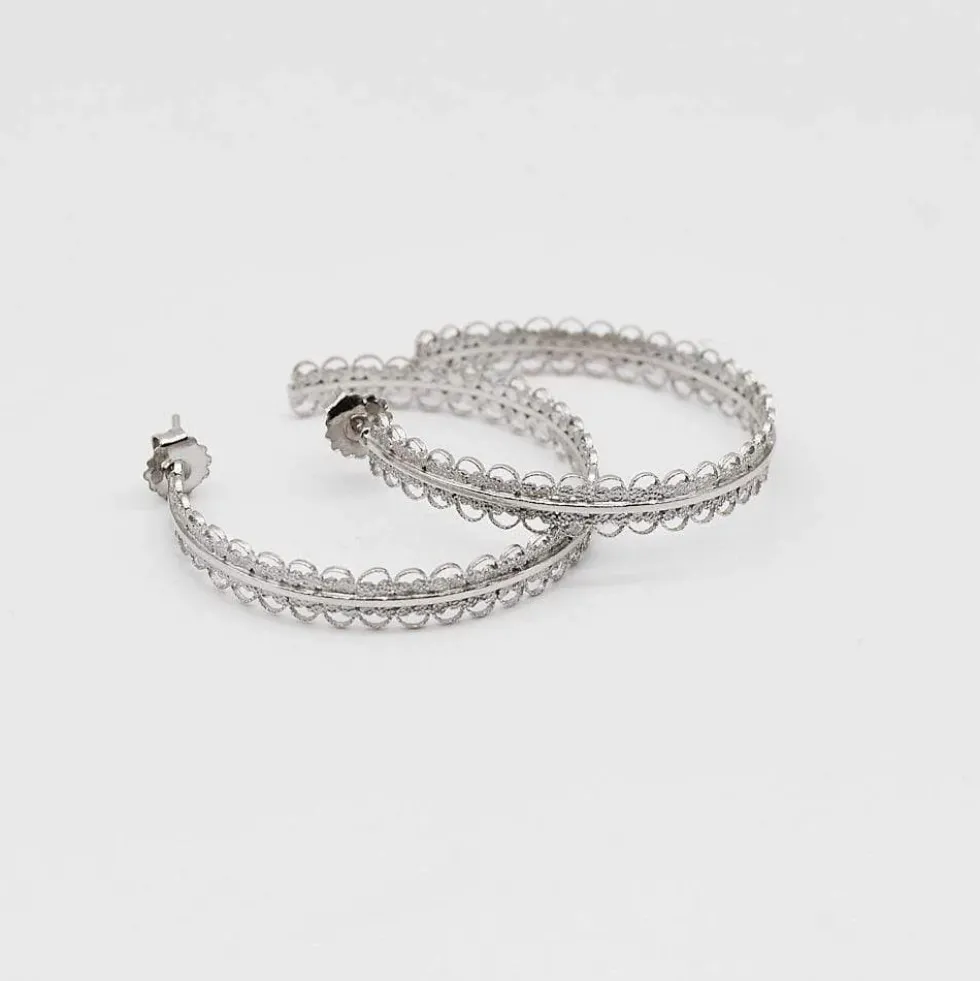 Créoles I Boucles d'oreilles en argent