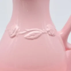 Cruche et bassine de toilette en céramique - Rose