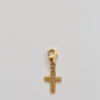 Cruz I Charm en argent doré