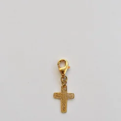 Cruz I Charm en argent doré