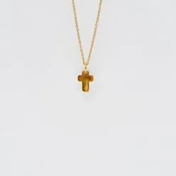 Cruz I Charm en argent doré