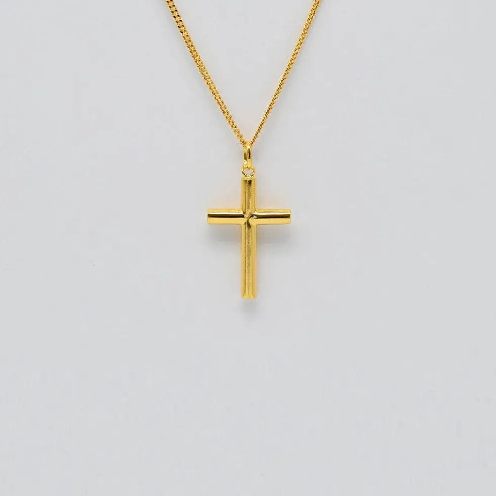 Cruz I Collier en argent doré