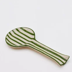 Cuillère de service rayée "Costa Nova Mar" - Vert