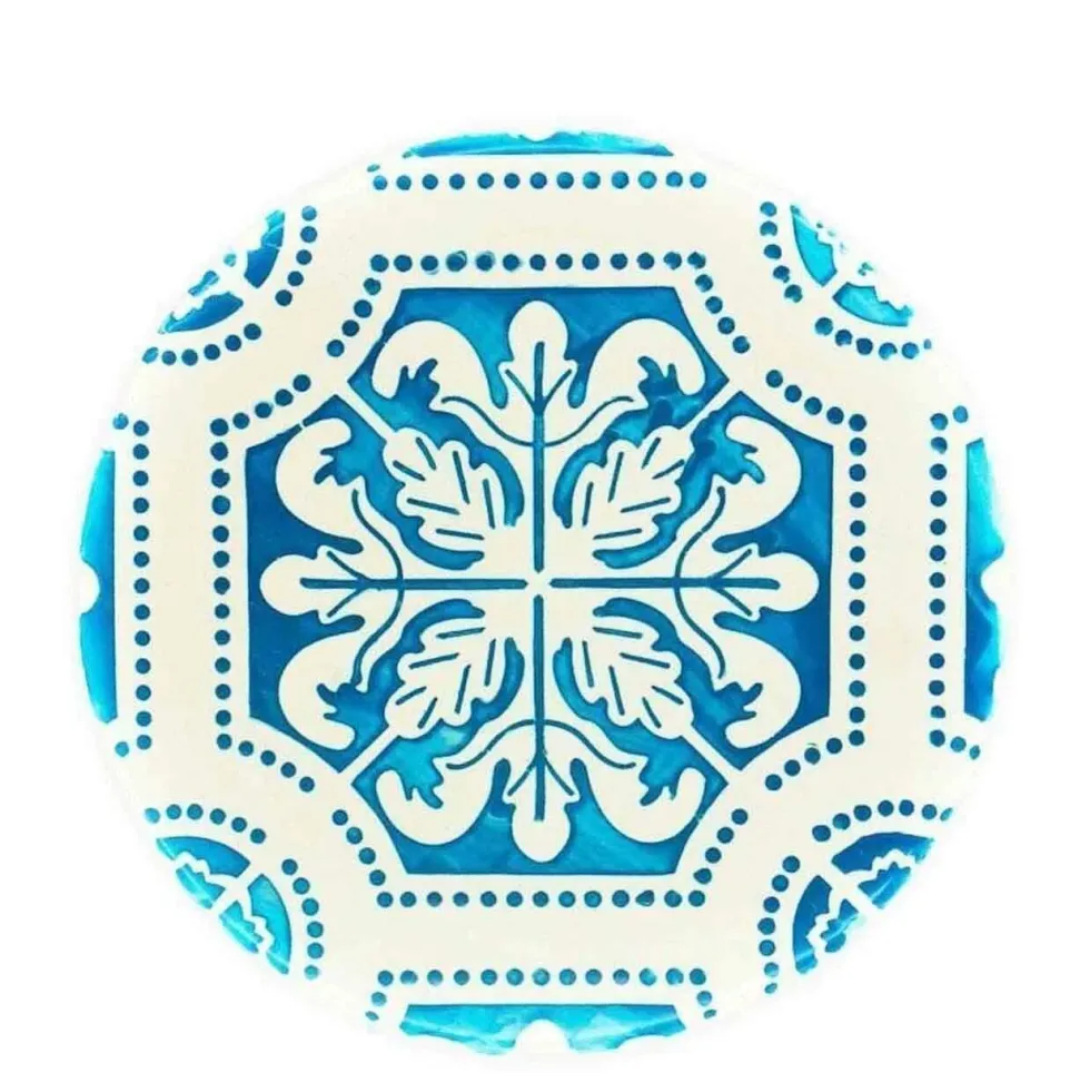 Dessous de plat en céramique et liège "Azulejos"