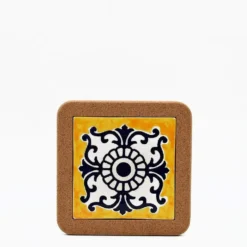 Dessous de plat en liège et céramique "Azulejo" 3 motifs - 20cm