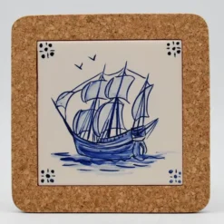 Dessous de plat en liège et céramique