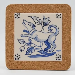 Dessous de plat en liège et céramique