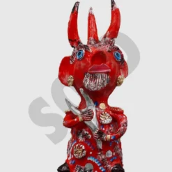 Diabo com três cornos 40 cm - Júlia Côta