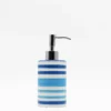 Distributeur de savon en céramique - Bleu