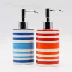 Distributeur de savon en céramique - Bleu