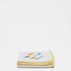 Doudou en coton "Sardinhas" - Jaune
