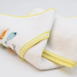 Drap de bain à capuche en coton 