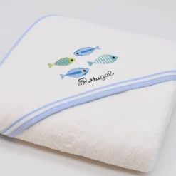 Drap de bain à capuche en coton 