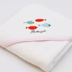 Drap de bain à capuche en coton 