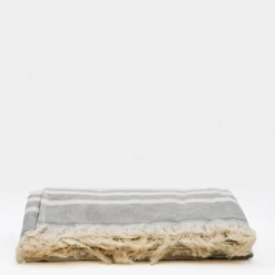 Drap de plage portugais en coton - Gris