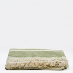 Drap de plage portugais en coton - Vert