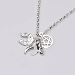 Ensemble de 5 charms Porte-Bonheur en argent