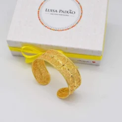 Escrava I Bracelet manchette en argent doré