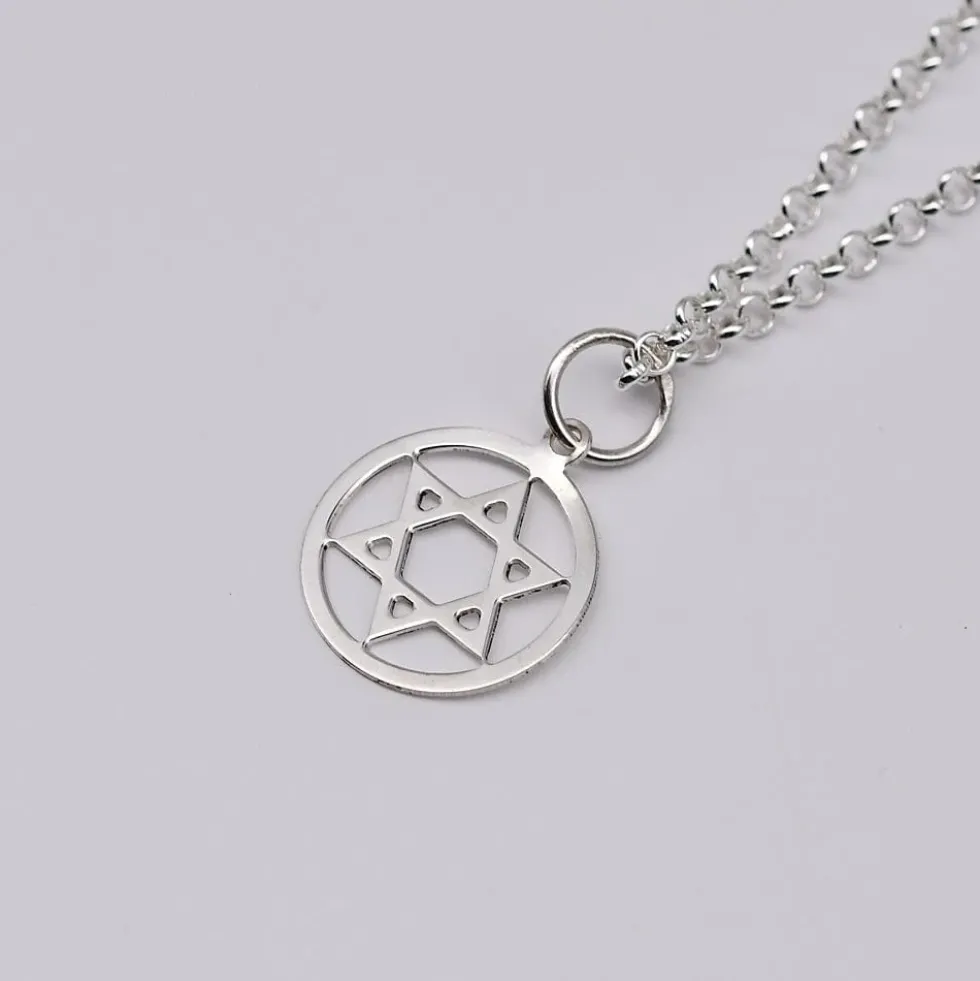 Estrela de David I Charm en argent