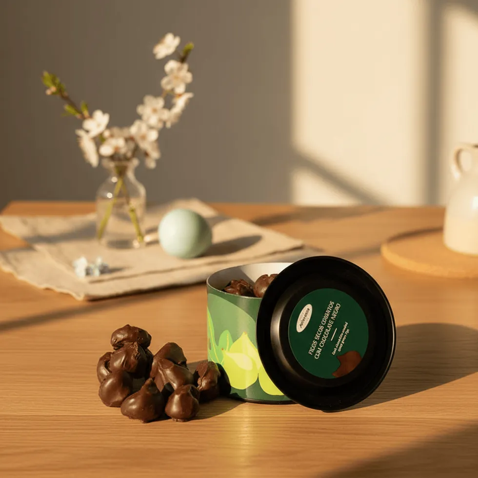 Figues enrobées de chocolat noir