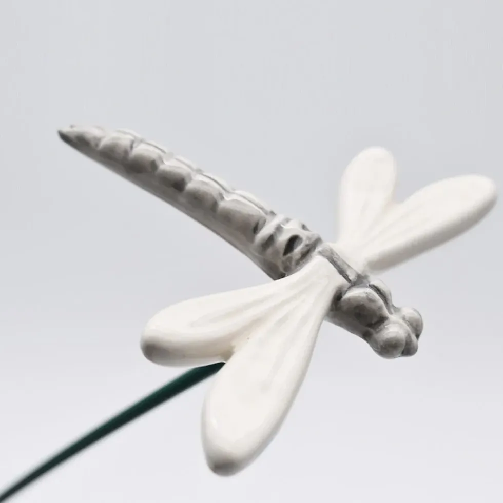 Fleurs et papillons artificiels en céramique