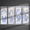 Fresque d'azulejos "Anjo Barroco"- 4 modèles