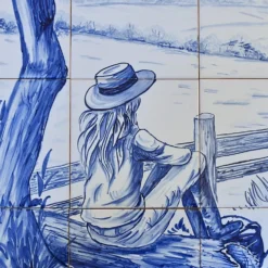 Fresque d'azulejos 90x60cm