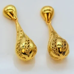 Gota de Luz I Boucles d'oreilles en argent doré