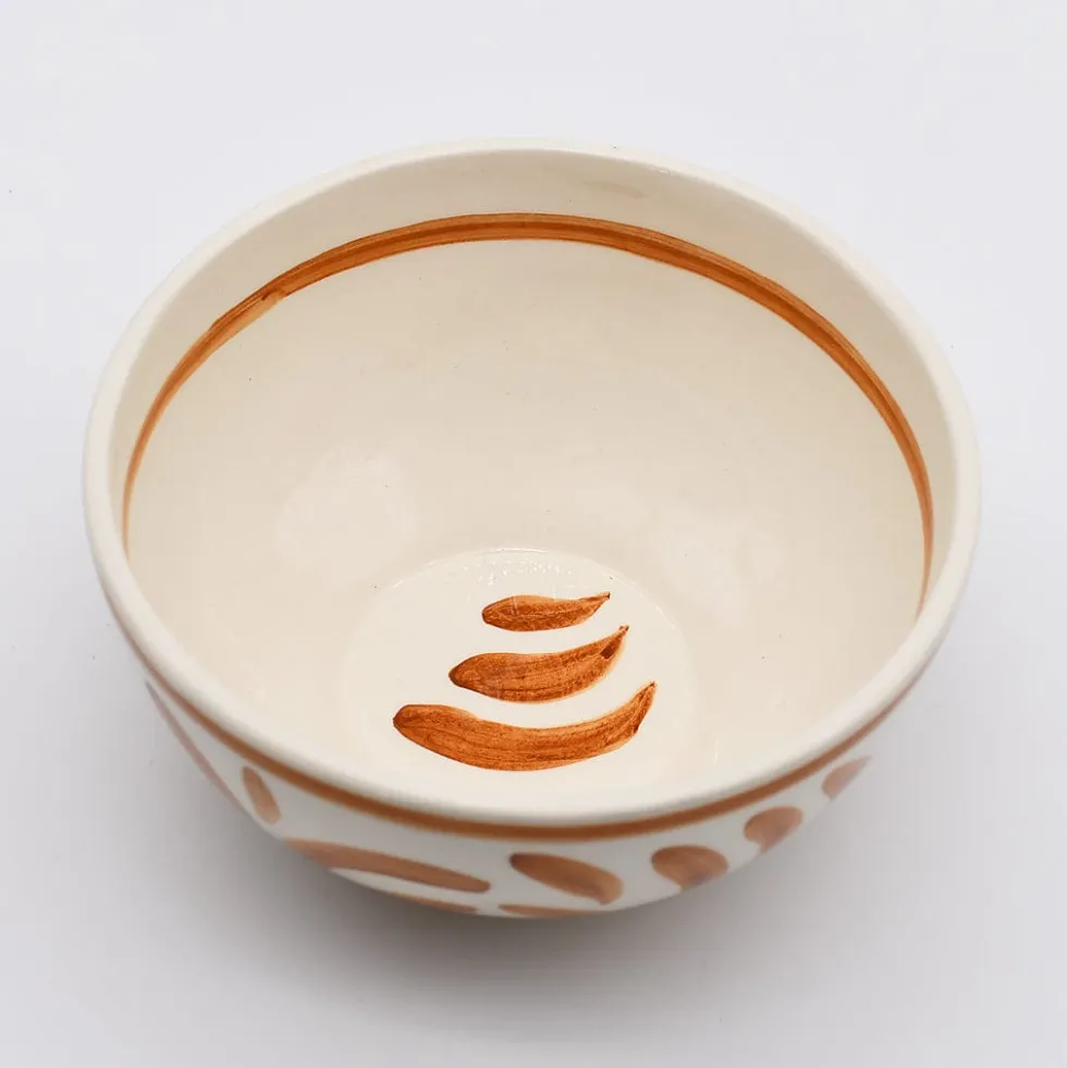 Grand bol en céramique "Andorinha" - Terracotta