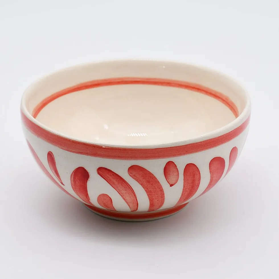 Grand bol en céramique "Andorinha" - Rouge