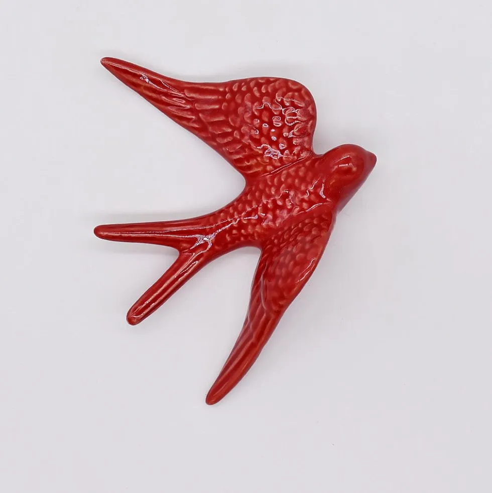 Grandes hirondelles en céramique 15cm - 20 couleurs