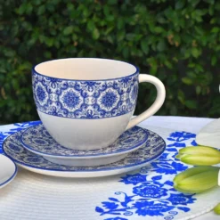 Grande tasse en céramique "Padrão" - Bleu