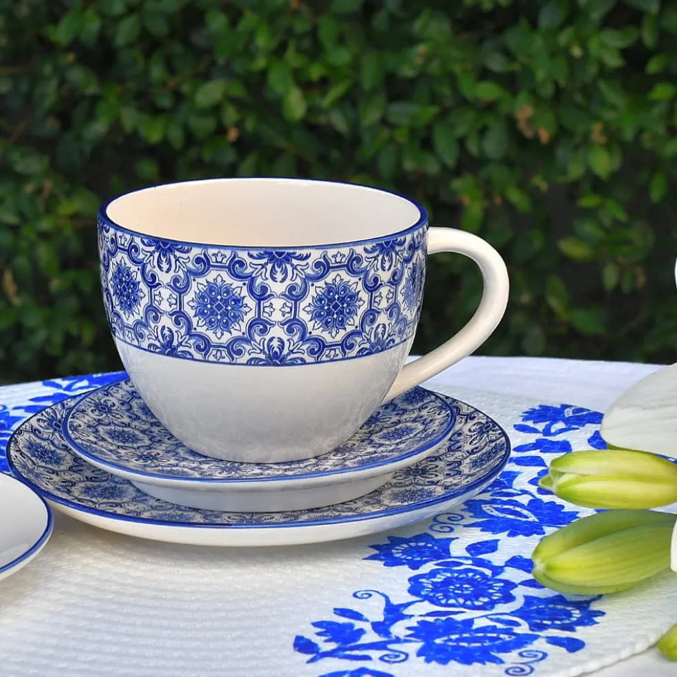 Grande tasse en céramique "Padrão" - Bleu