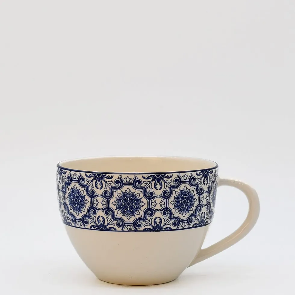 Grande tasse en céramique "Padrão" - Bleu