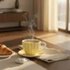 Grande tasse rayée "Costa Nova Mar" - Jaune