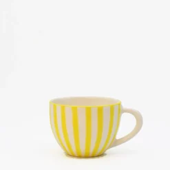 Grande tasse rayée "Costa Nova Mar" - Jaune