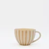 Grande tasse rayée "Costa Nova Mar" - Moka