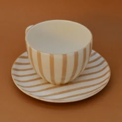 Grande tasse rayée 