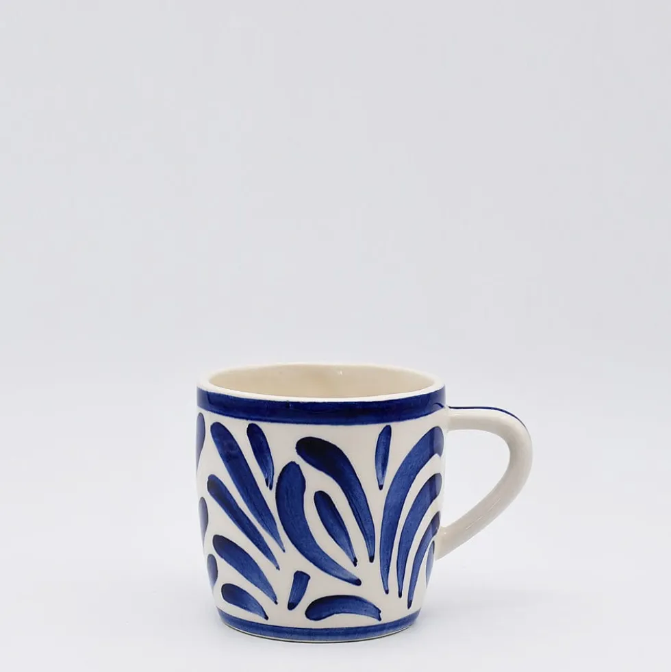 Grand mug en céramique "Andorinha" - Bleu