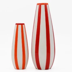 Grand vase rayé