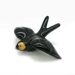 Hirondelle de Caldas da Rainha en céramique noire