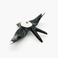 Hirondelle de Caldas da Rainha en céramique noire