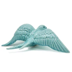 Hirondelle de Caldas da Rainha en céramique turquoise