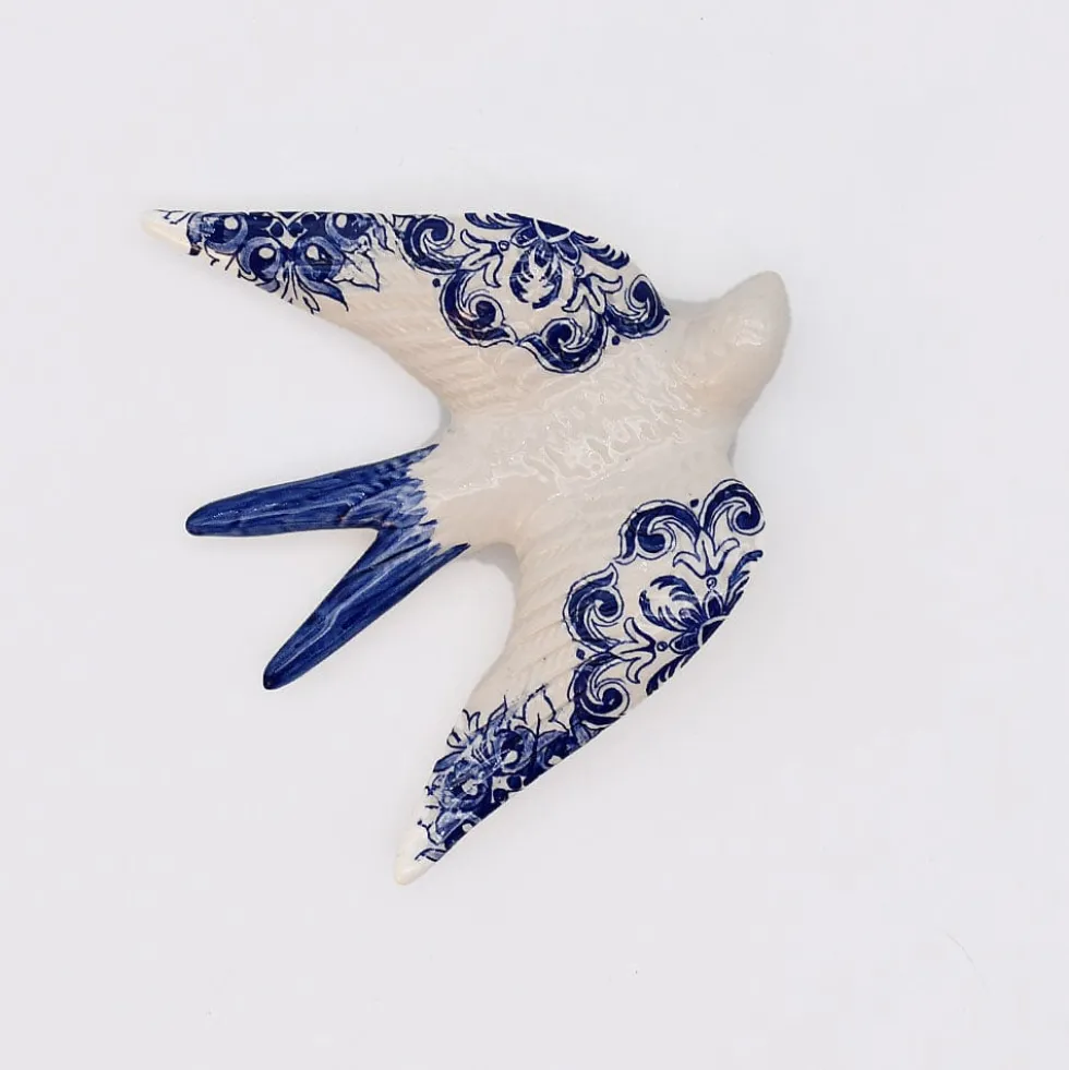 Hirondelle en céramique "Azulejos" - Bleu
