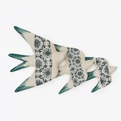 Hirondelle en céramique "Azulejos" - Vert