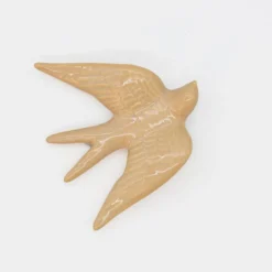 Hirondelle en céramique - Beige
