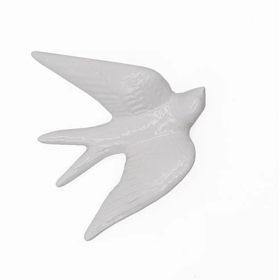 Hirondelle en céramique - Blanche