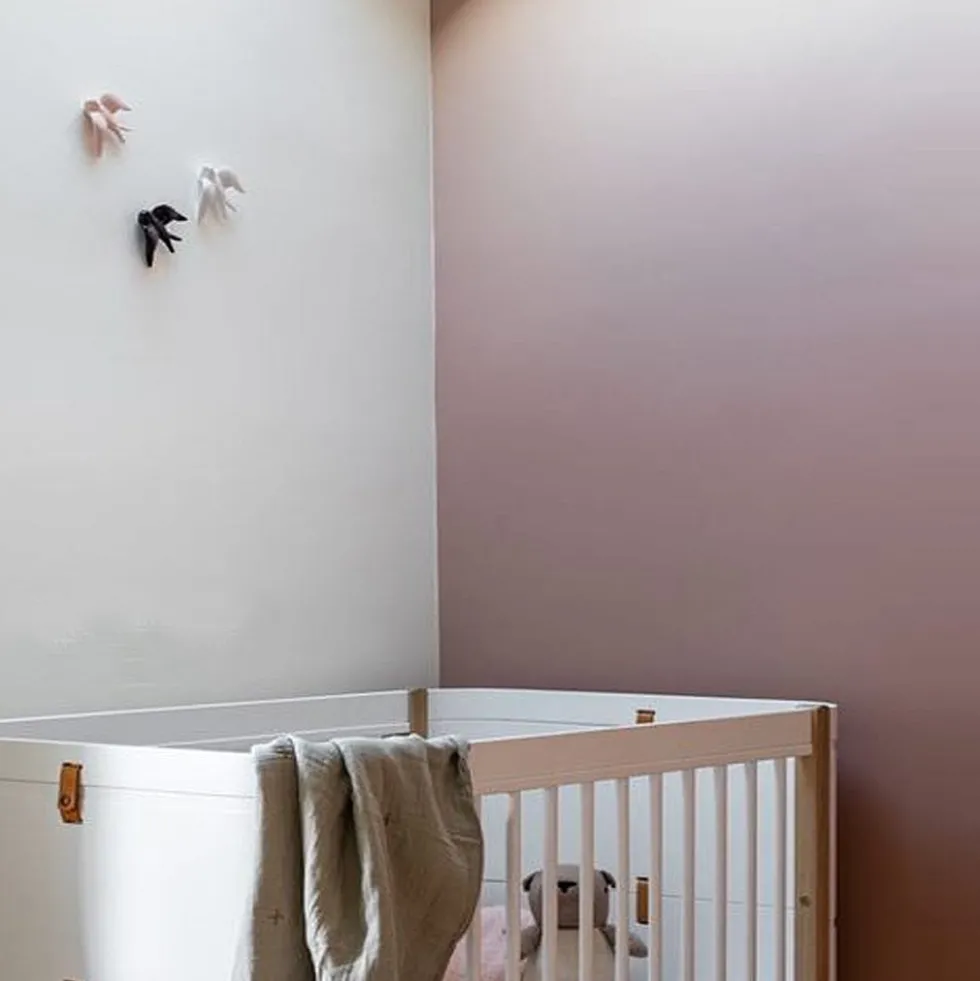 Hirondelle en céramique - Rose pâle