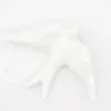 Hirondelle lisse en céramique blanche